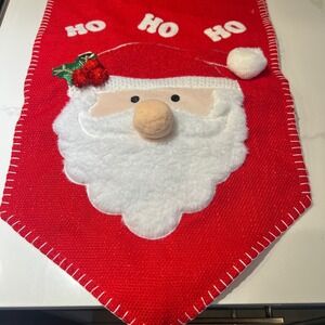 Christmas Table Runner Santa Claus Ho Ho Ho Holiday‎ Decoration Festive Decor